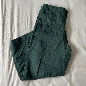 Wide leg cropped pants